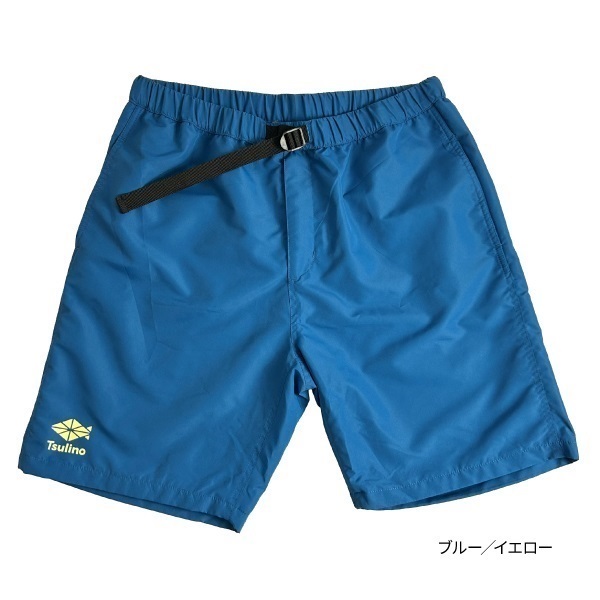 サマーショーツ【2025Model/撥水ショートパンツ】(ブルー／イエロー-LL)